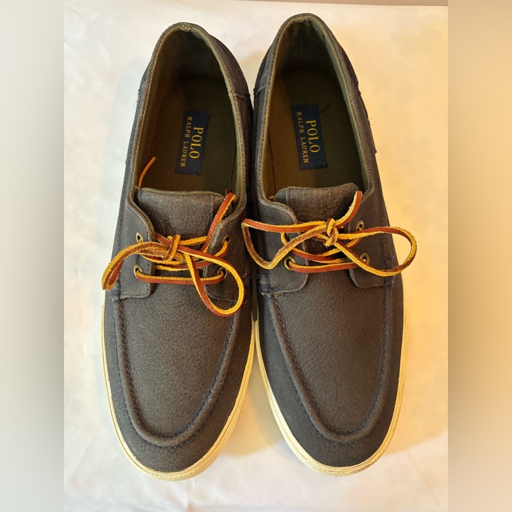 ๐ฅ ๐ฅ Polo Ralph Lauren Navy Boat Shoes #11D๐ฅ ๐ฅExcellent condition Box #C - Picture 16 of 17